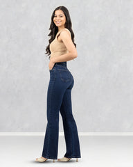 JEANS MUJER BOOT CUT SUPER HIGH RISE