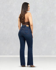 JEANS MUJER BOOT CUT SUPER HIGH RISE