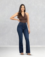 JEANS MUJER BOOT CUT SUPER HIGH RISE