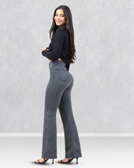 JEANS MUJER BOOT CUT SUPER HIGH RISE