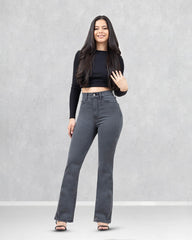 JEANS MUJER BOOT CUT SUPER HIGH RISE