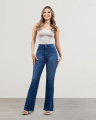 JEANS MUJER BOOTCUT TIRO SUPER ALTO