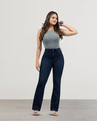 JEANS MUJER BOOTCUT TIRO SUPER ALTO