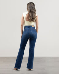 JEANS MUJER BOOTCUT TIRO SUPER ALTO