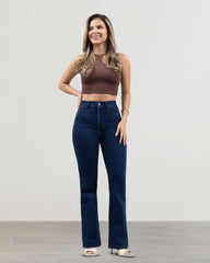 JEANS MUJER BOOTCUT TIRO SUPER ALTO