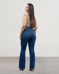 JEANS MUJER BOOT CUT SUPER HIGH RISE
