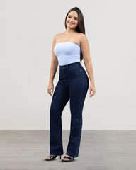 JEANS MUJER BOOT CUT SUPER HIGH RISE