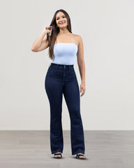 JEANS MUJER BOOT CUT SUPER HIGH RISE