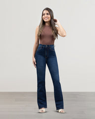JEANS MUJER BOOTCUT TIRO SUPER ALTO