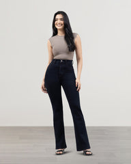 JEANS MUJER BOOTCUT TIRO SUPER ALTO