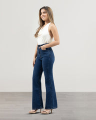 JEANS MUJER BOOTCUT TIRO SUPER ALTO