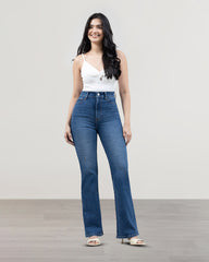JEANS MUJER BOOTCUT TIRO SUPER ALTO