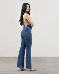JEANS MUJER BOOTCUT TIRO SUPER ALTO