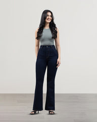 JEANS MUJER BOOTCUT TIRO SUPER ALTO