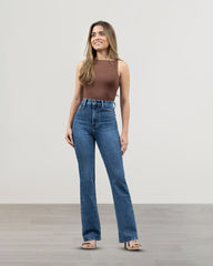 JEANS MUJER BOOTCUT TIRO SUPER ALTO