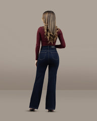 JEANS MUJER BOOT CUT SUPER HIGH RISE