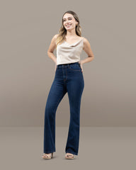 JEANS MUJER BOOTCUT TIRO SUPER ALTO