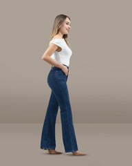JEANS MUJER BOOTCUT TIRO SUPER ALTO