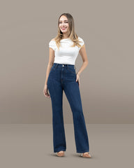JEANS MUJER BOOTCUT TIRO SUPER ALTO