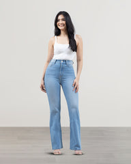 JEANS MUJER BOOTCUT TIRO SUPER ALTO