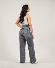 JEAN MUJER CARGO WIDE LEG