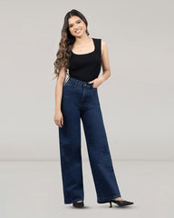JEAN MUJER CARGO WIDE LEG