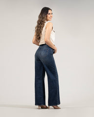 JEAN MUJER CARGO WIDE LEG