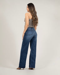 JEAN MUJER CARGO WIDE LEG