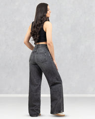 JEANS WIDE LEG TIRO SUPER ALTO
