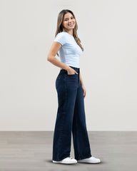 JEANS WIDE LEG TIRO SUPER ALTO