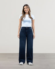 JEANS WIDE LEG TIRO SUPER ALTO