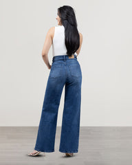 JEANS WIDE LEG TIRO SUPER ALTO