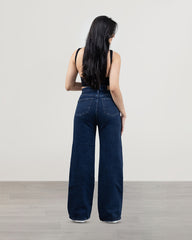 JEANS WIDE LEG TIRO SUPER ALTO