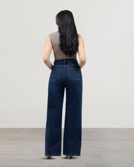 JEANS WIDE LEG TIRO SUPER ALTO