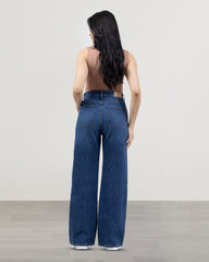 JEANS WIDE LEG TIRO SUPER ALTO