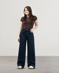 JEANS WIDE LEG TIRO SUPER ALTO