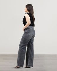JEANS WIDE LEG TIRO SUPER ALTO