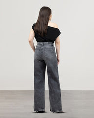 JEANS WIDE LEG TIRO SUPER ALTO