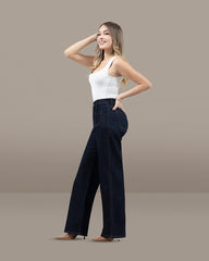 JEANS WIDE LEG TIRO SUPER ALTO