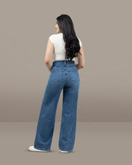 JEANS WIDE LEG TIRO SUPER ALTO