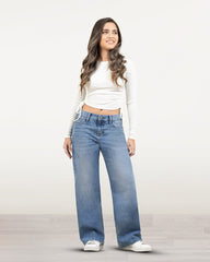 JEAN TIRO MEDIO WIDE LEG