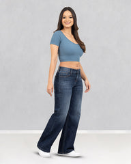 JEAN TIRO MEDIO WIDE LEG