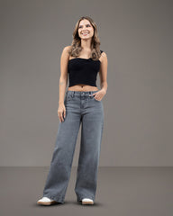 JEAN TIRO MEDIO WIDE LEG