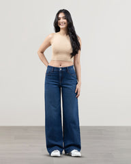 JEAN TIRO MEDIO WIDE LEG