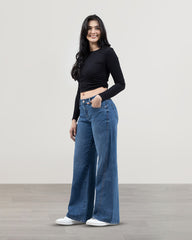 JEAN TIRO MEDIO WIDE LEG