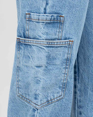 JEANS MUJER CARGO WIDE LEG