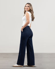 JEANS WIDE LEG TIRO SUPER ALTO