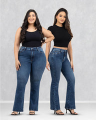 JEANS CURVY FIT ACAMPANADO