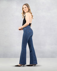 JEANS MUJER FLARE  SUPER HIGH RISE