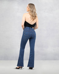 JEANS MUJER FLARE  SUPER HIGH RISE